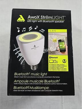 Awox Striim Light LED Light With Bluetooth Speaker In Box SL-B10